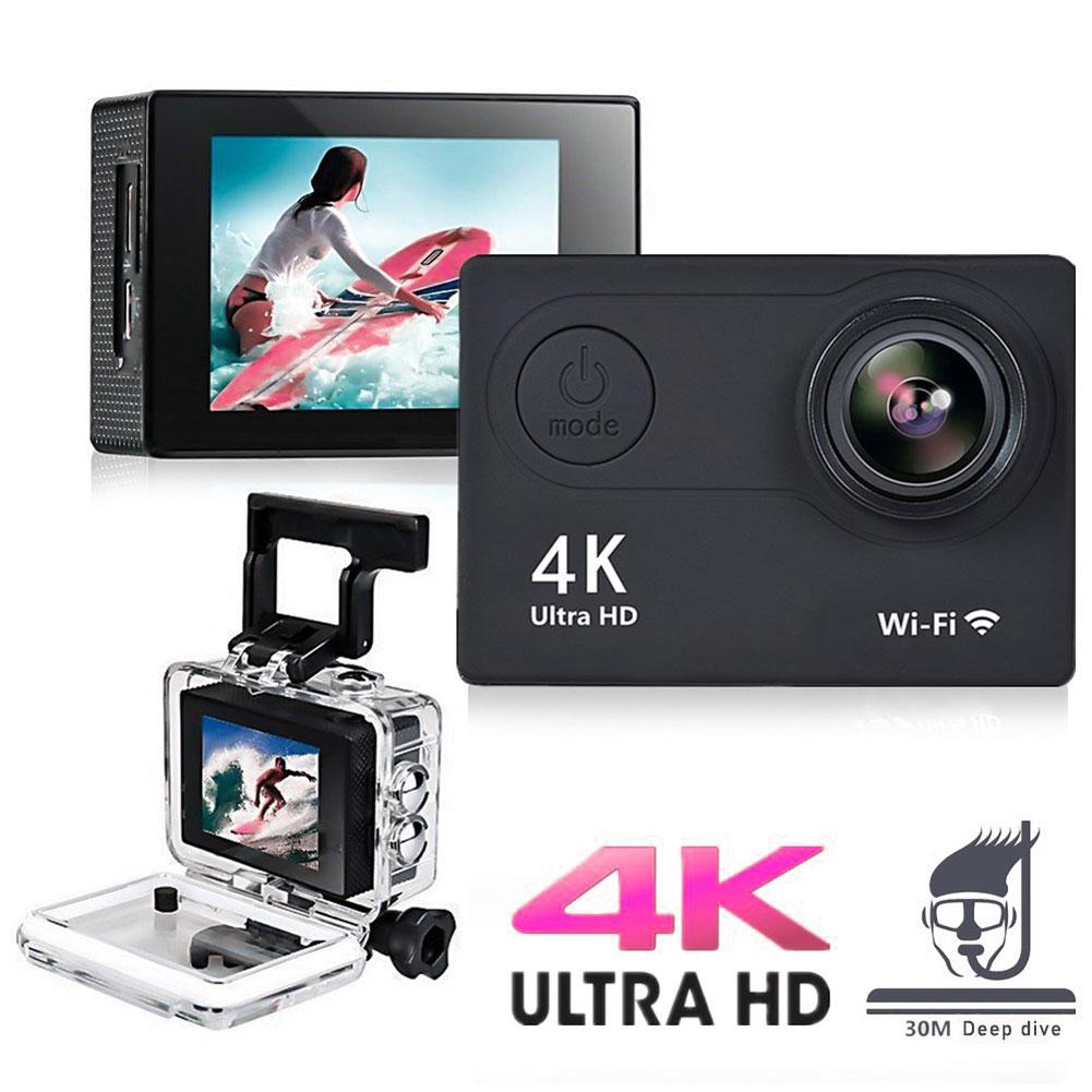 Camera hành động gốc H9 1080p / 60fps 20MP WiFi 2.0 "Ultra HD 4K Mini Mũ bảo hiểm Cam Camera chống nước WiFi