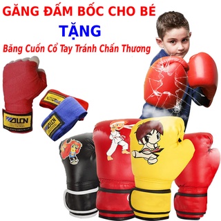 Combo găng bao tay đấm bốc boxing mma BN® chính hãng + Băng đa boxing mma cuốn tay Walon® - FREESHIP - Bảo hành 6 tháng
