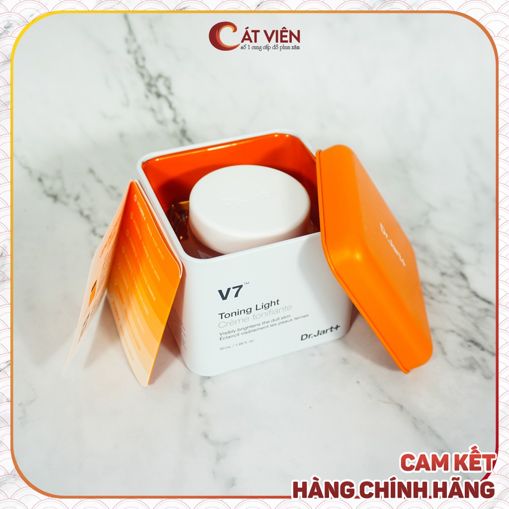 Kem dưỡng trắng da, nâng tone da V7 Toning Light DR.Jart làm trắng, mờ thâm sạm nám, se khít lỗ chân lông - Hàn Quốc