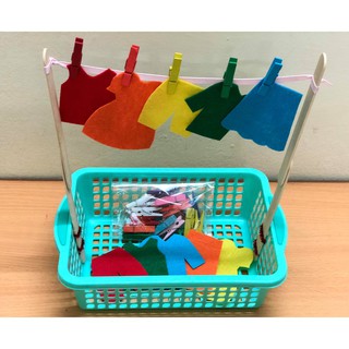 Set 25 Kẹp Gỗ Đủ Màu
