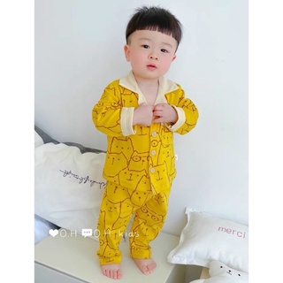 Bộ pijama chất đũi xịn xò cho bé trai bé gái