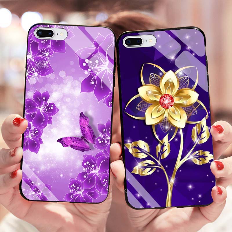 Ốp IPHONE 7, 8, 7 Plus, 8 Plus Lưng Kính Cường Lực Cao Cấp Mới Nhất