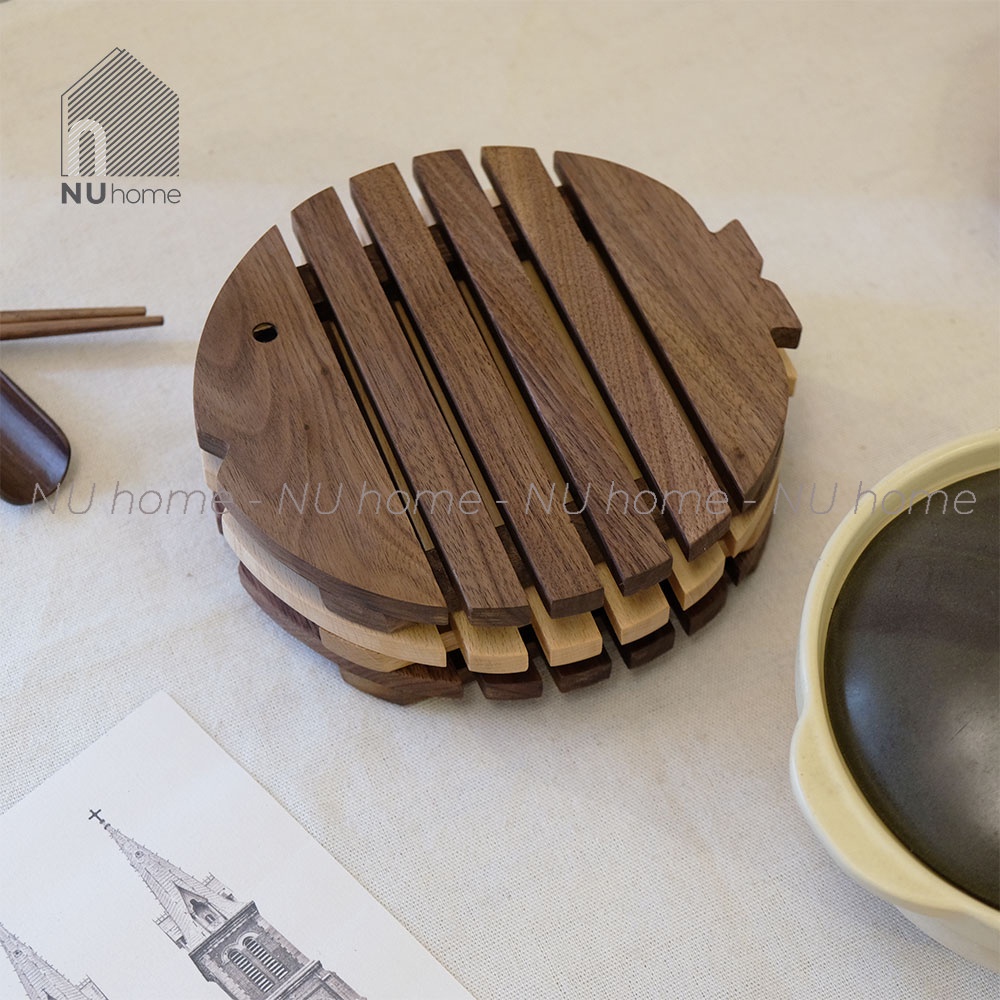 Đế lót nồi hình cá - Soru | nuhome.vn | đế lót nồi bằng gỗ phong cách Nhật Bản đẹp mắt