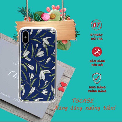 Vỏ ốp ĐT đẹp hoa nhài trắng TG Case Hàng cao cấp cho các loại Iphone PAT20210190