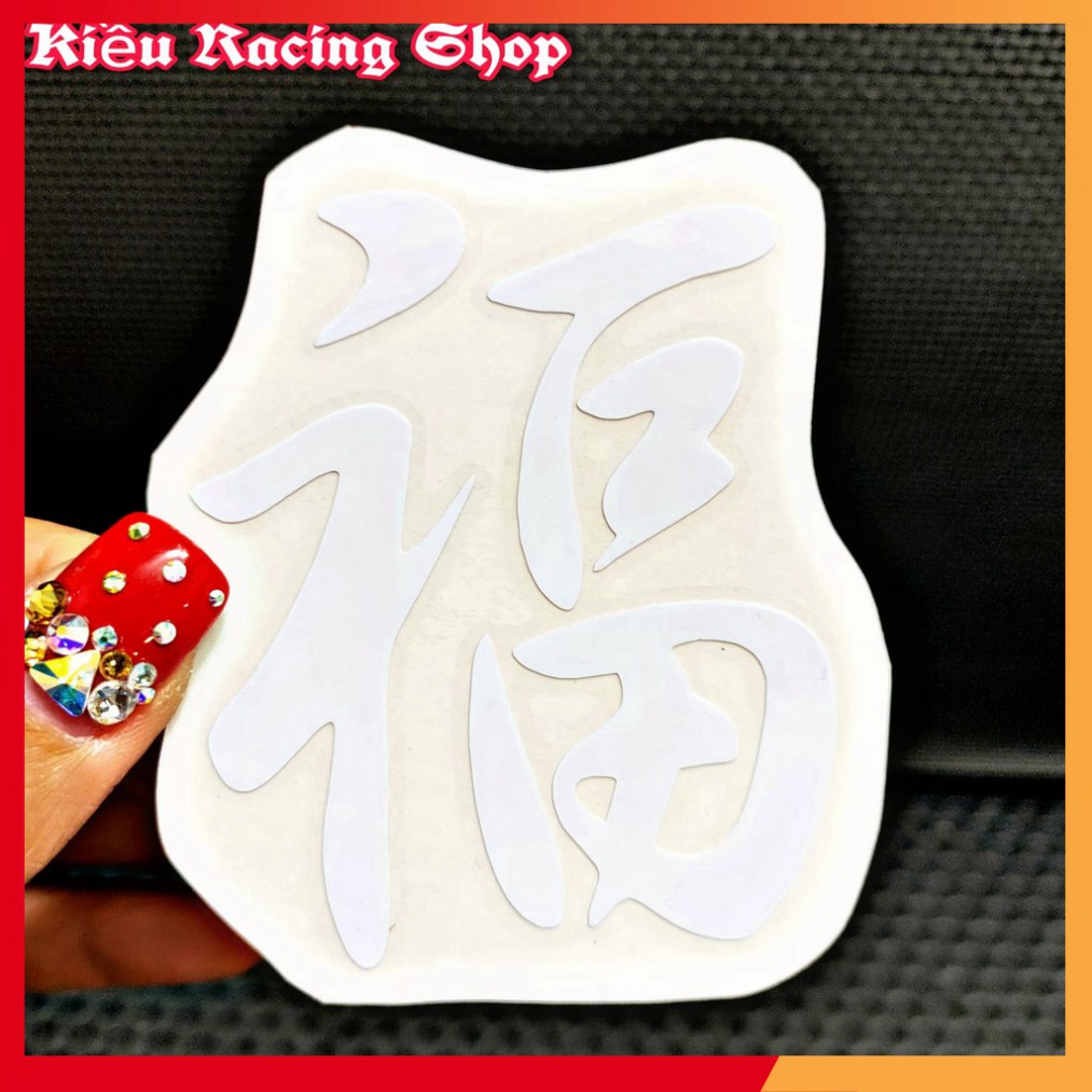 Tem chữ Tàu - Tem chữ Hoa dán xe máy