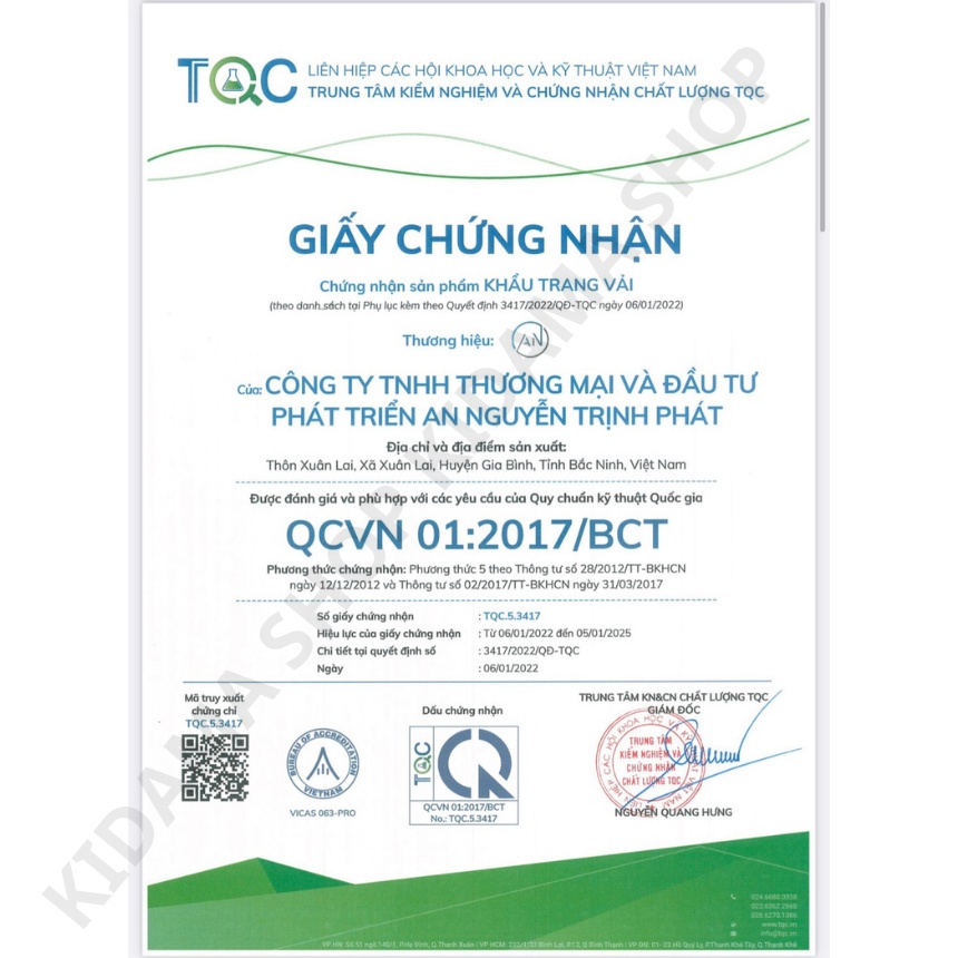 Túi 10 chiếc khẩu trang 4D mask KF94 trẻ em  _100% chính hãng