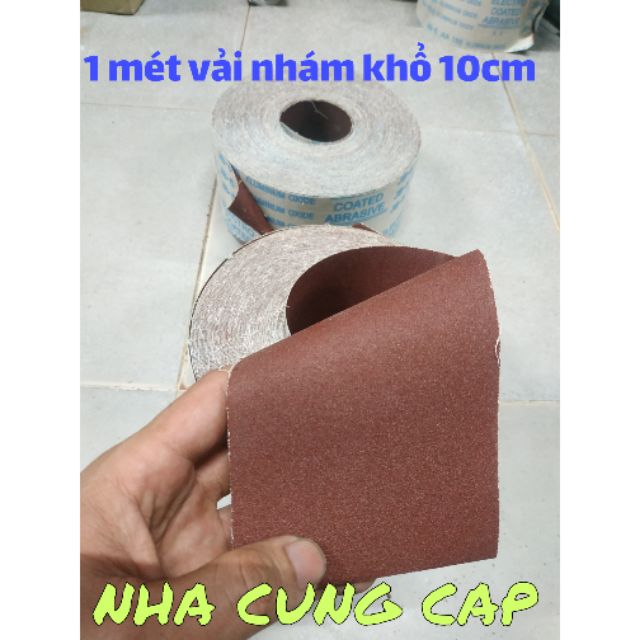 (GIÁ HỦY DIỆT) 1 MÉT VẢI NHÁM KHỔ 10CM LOẠI TỐT