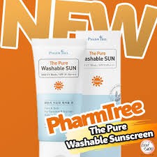 Sữa chống nắng dành cho trẻ em, da nhạy cảm the pure washable sun của Pharm tree