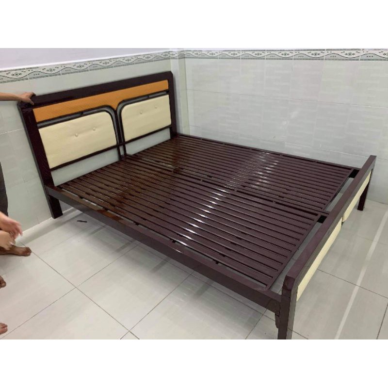 Giường sắt hộp 4x8 - bảo hành 24 tháng - giao hàng miễn phí nội thành SG | BigBuy360 - bigbuy360.vn