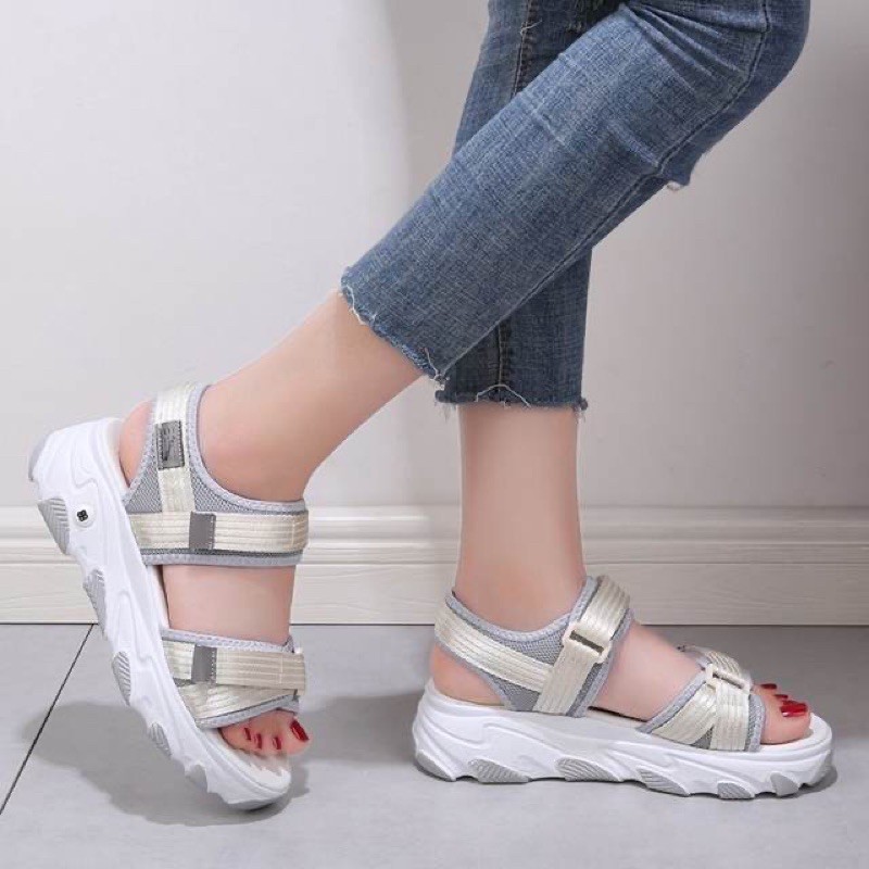 Giày Sandal Nữ Bánh Mì  FREESHIP  Sandal Nữ 2 Quai Mã 88