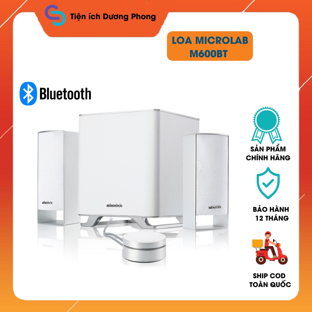 Loa Microlab M600BT 2.1 loa Bluetooth không dây công suất 40W RMS - Hàng chính hãng BH 12 Tháng