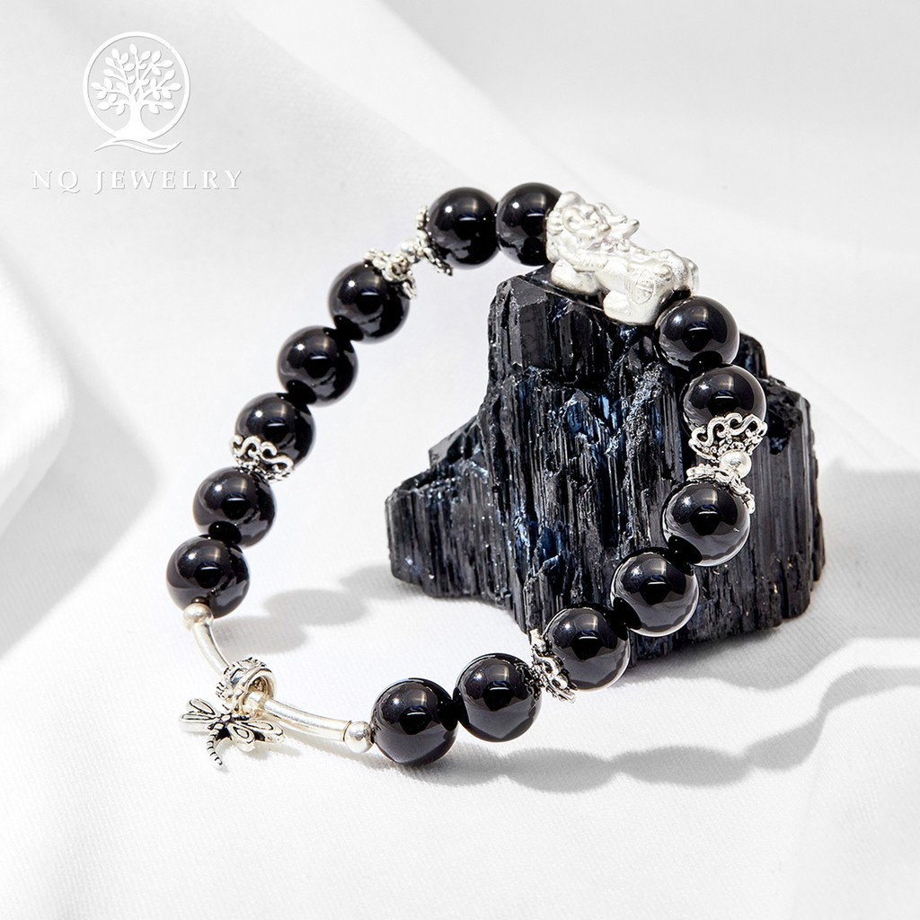 Vòng tay charm tỳ hưu treo và chuồn chuồn - NQ Jewelry