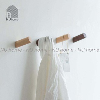 Mua nuhome.vn | Móc gỗ treo tường hình trụ thiết kế đơn giản chuẩn phong cách tối giản  trang trí mảng tường đẹp mắt