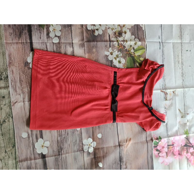đầm công sở màu cam rất mới 43-56kg vừa