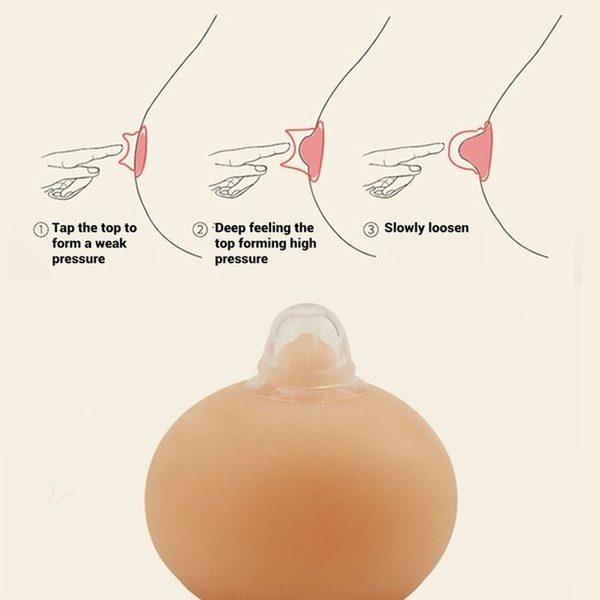 [Hàng mới về] Cặp dụng cụ định hình đầu ngực bằng silicon y tế không đau an toàn