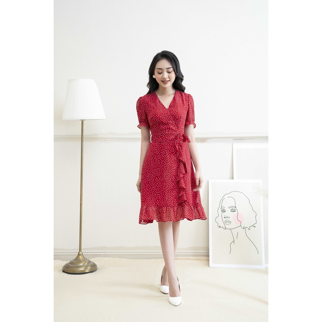 [Mã FAMALLT5 giảm 15% đơn 150k] Váy Chấm Bi Dự Tiệc Zym's House - V1194