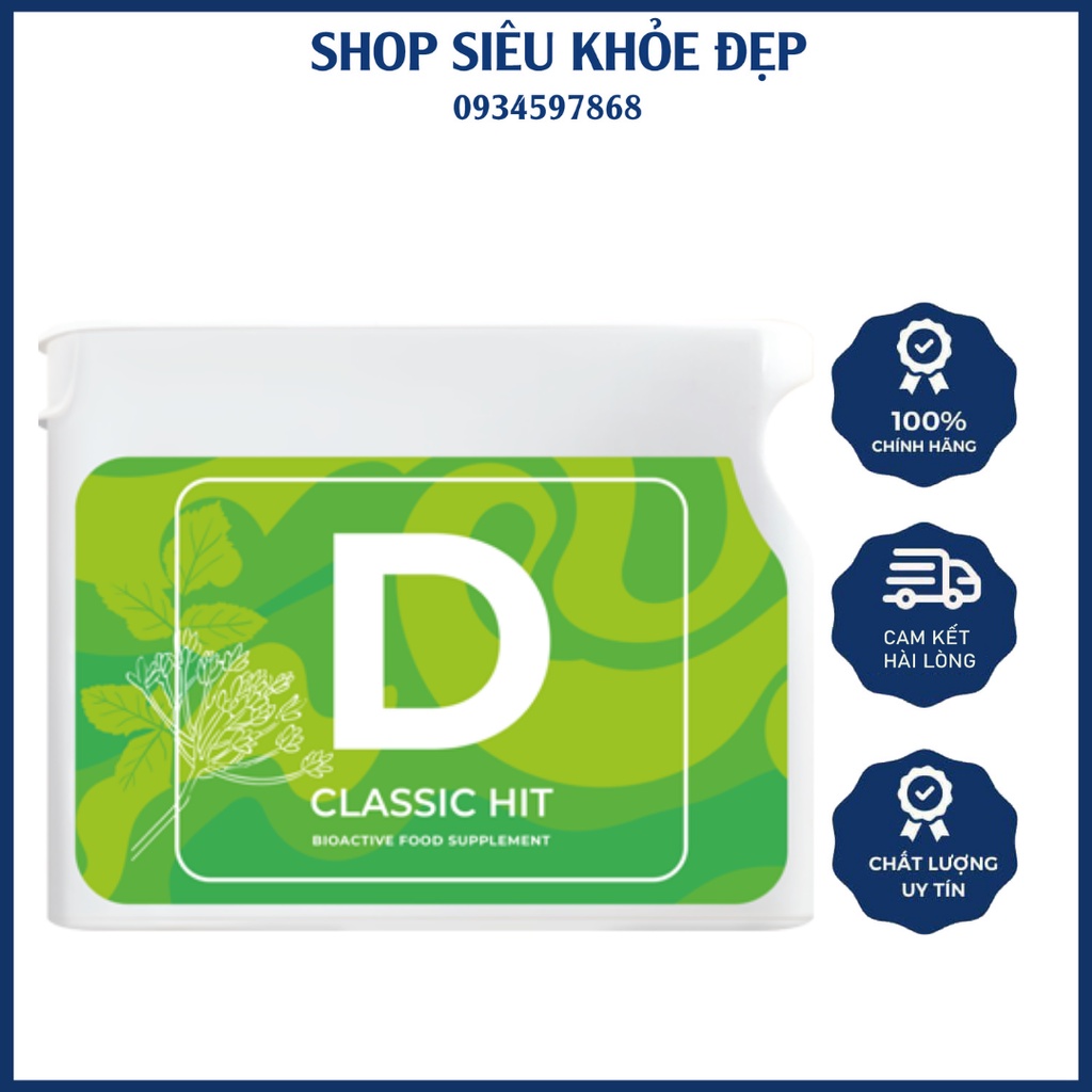 Viên Uống Project V - D (Detox) Giúp Giải Độc Cơ Thể Chính Hãng Pháp Mẫu Mới - Hộp 60 Viên