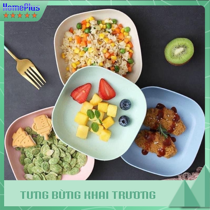 Đĩa Ăn Lúa Mạch Set 8 Cái