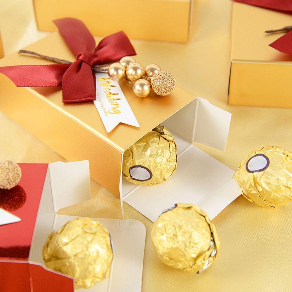 Set 10 Hộp Đựng Kẹo Cưới / Tiệc Mừng Em Bé Kiểu Dáng Sáng Tạo