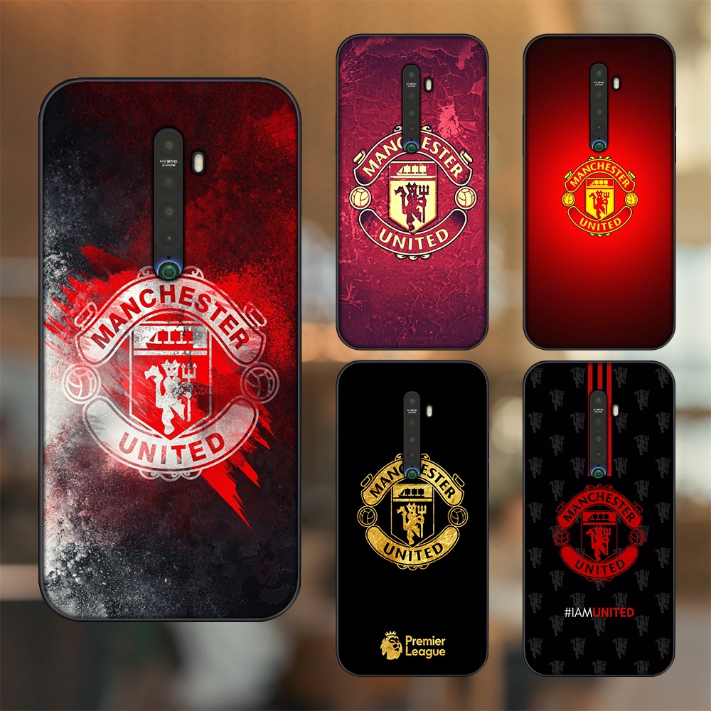Ốp lưng Oppo Reno 2 viền đen in hình MU Manchester United