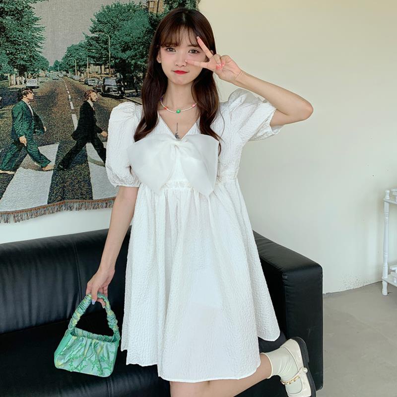 Đầm tay phồng thời trang mùa hè phong cách Pháp dành cho nữ