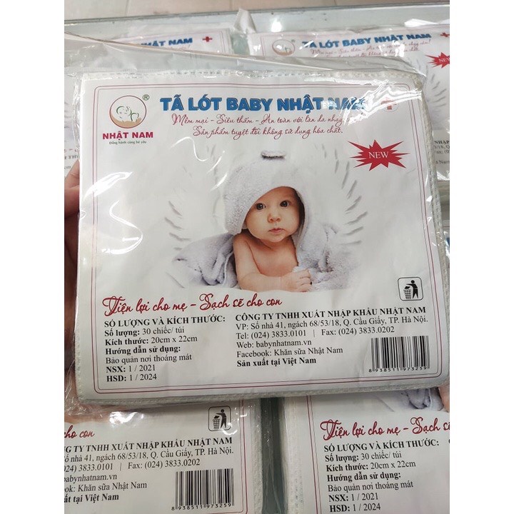 Combo 30 Tã Lót Phân Su 3 lớp Nhật Nam