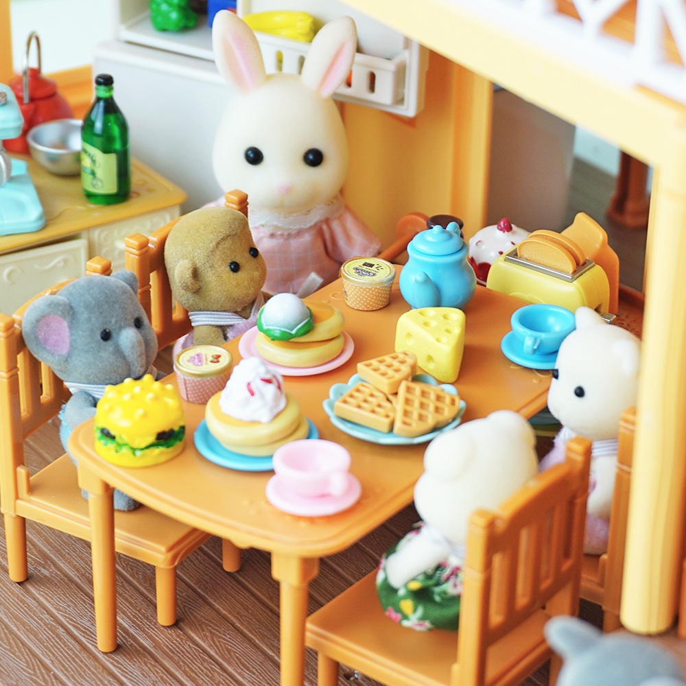 Bộ Mô Hình Nhà Búp Bê Thu Nhỏ DIY Màu Đỏ Kích Thước 1/12 Dùng Để Trang Trí Nhà Búp Bê