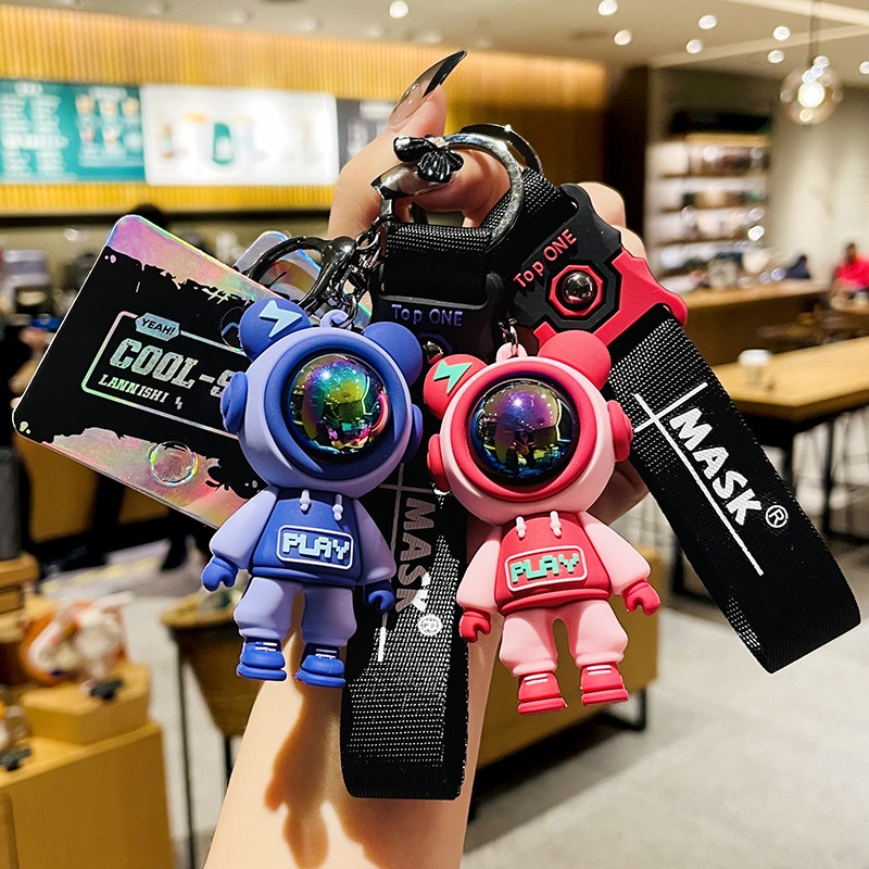 Móc Khóa Hình Gấu Bông Hoạt Hình Sáng Tạo Dễ Thương