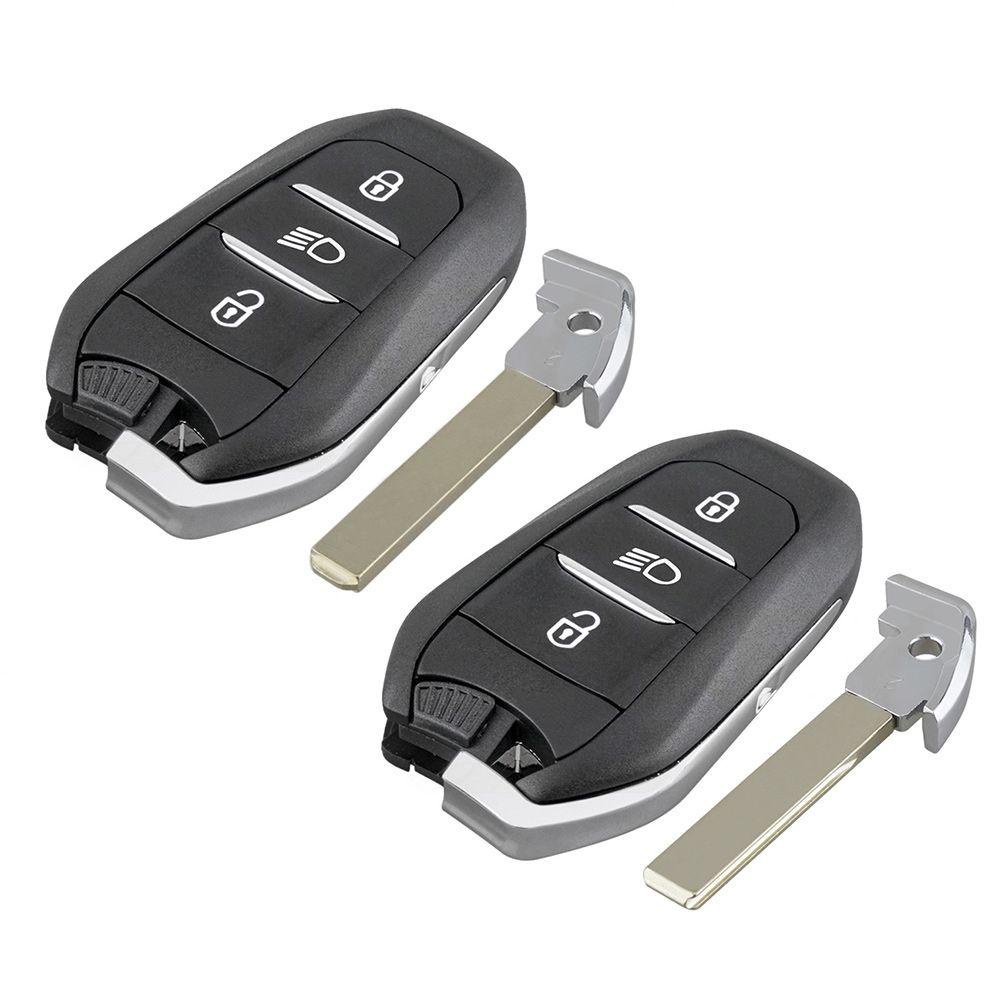 Chìa Khóa Điều Khiển Từ Xa SHOUKEY 433MHz Cho Xe Hơi Peugeot