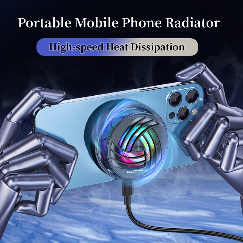 Tay Cầm Điều Khiển Chơi Game PUGB Gắn Tản Nhiệt Điện Thoại iPhone 13/12 Samsung