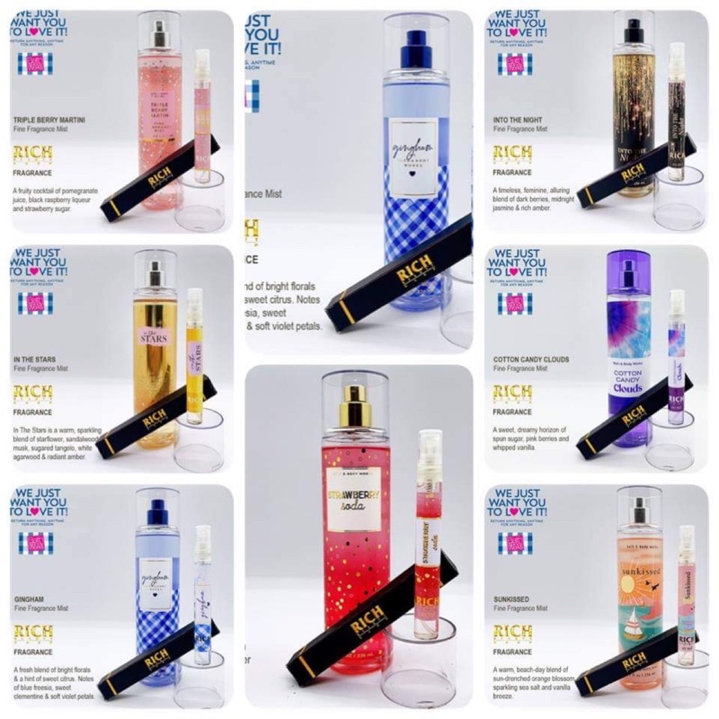 LINK 9 [Chọn Mùi ]  Xịt Thơm Toàn Thân Body Mist Bath & Body Works Usa | WebRaoVat - webraovat.net.vn