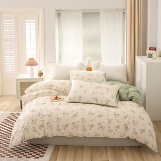 SET Chăn ga Cotton Living 4 Món BỘ SƯU TẬP HOA NHÍ chăn ga gối đệm cao cấp