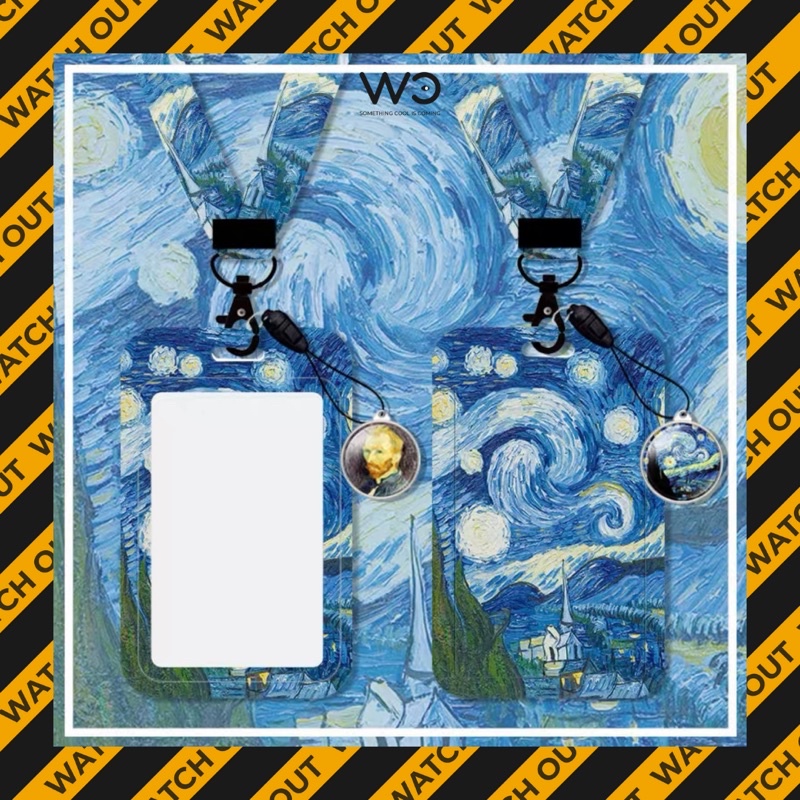 Bộ dây đeo thẻ hoạ tiết Van Gogh | WatchOut
