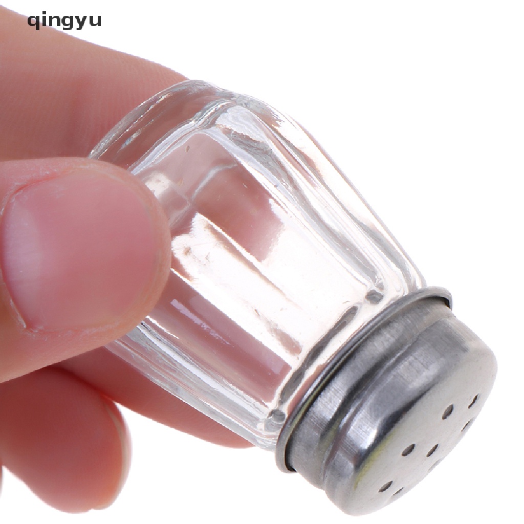 Bộ 2 Lọ Thủy Tinh Đựng Gia Vị Tỉ Lệ 1: 6 Dùng Trang Trí Nhà Búp Bê