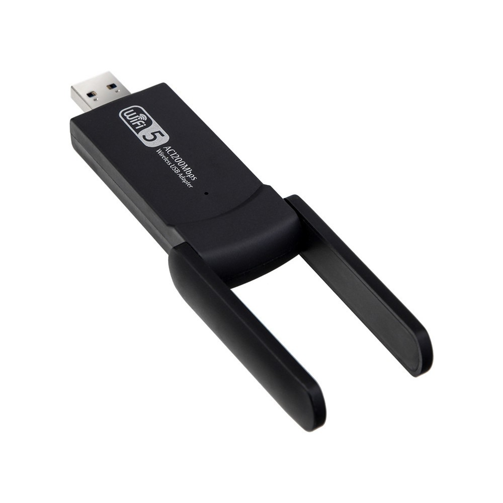 USB Thu Phát Wifi 1200mbps tốc độ cao 2 râu ăng ten kép cho Laptop PC 2.4 / 5g cổng cắm usb 3.0 RTL8812BU