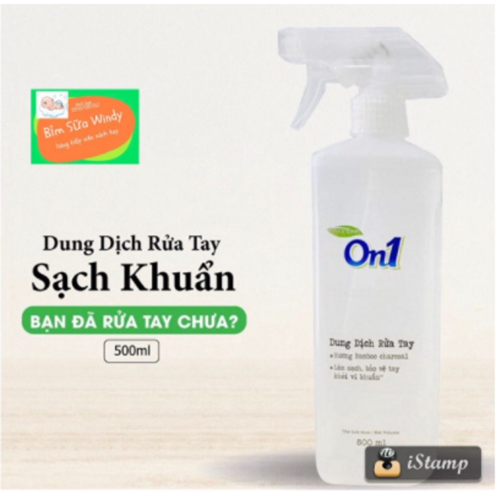 Dung Dịch Rửa Tay Khô On1 Hương BamBoo Charcoal 500ml