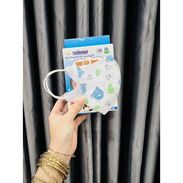 COMBO 50c KHẨU TRANG 5D BÉ TUẤN HUY (5T)