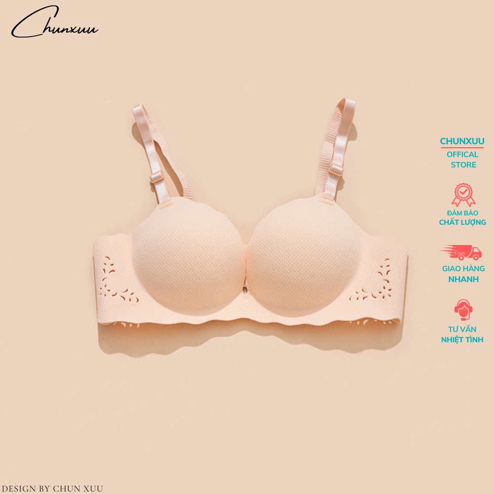 Áo ngực nữ không gọng đệm kép nâng ngực thiết kế viền lượn sóng nữ tính ChunXuu- AV17
