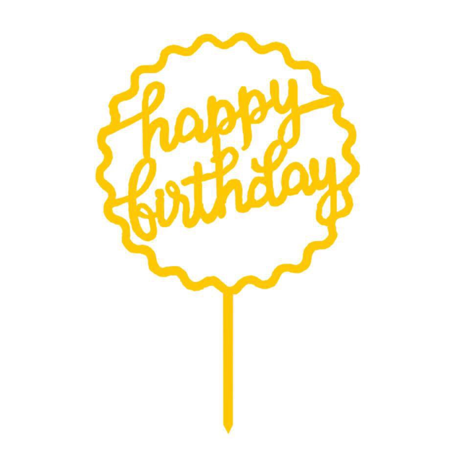 Phụ Kiện Trang Trí Bánh Sinh Nhật Bánh Kem - Combo 10 chiếc Meka Meka tròn sóng