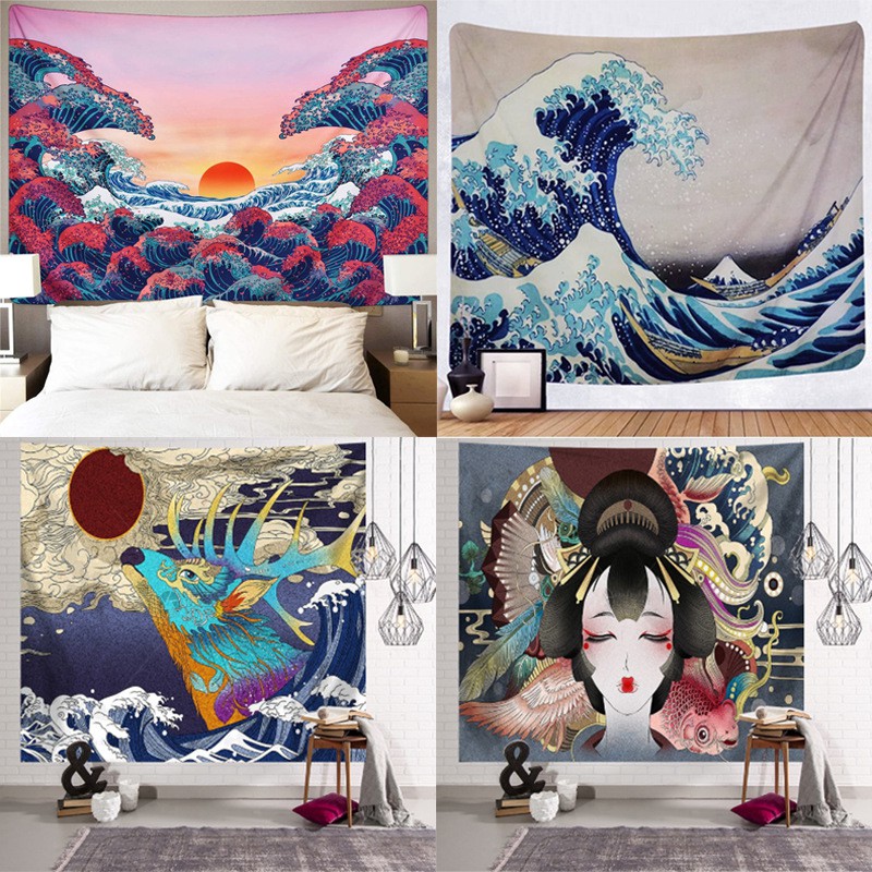 Thảm Tranh Vải treo tường  trang trí decor phòng-hoa hướng dương