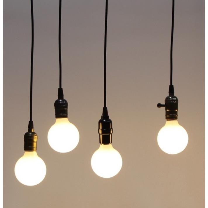 Bộ 10 đèn thả cổ điển Vintage bóng tròn trang trí G80 7W