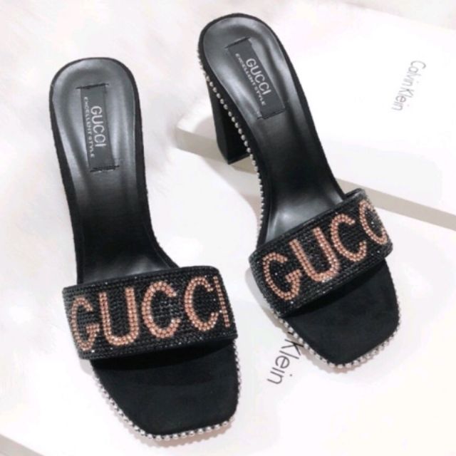 Dép guốc guccci 7p size 38