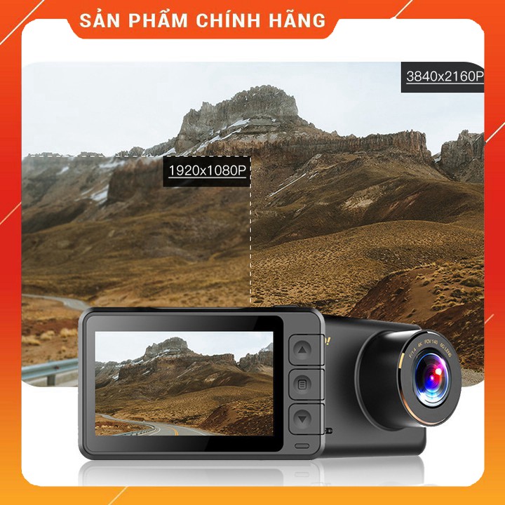 Camera hành trình ô tô, thương hiệu cao cấp Phisung G3 - 4K, Wifi, 2.45 inch SM