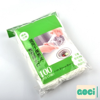Túi lọc rác bồn rửa thoát nước 100 miếng lưới lọc tự phân hủy không gây tắc nghẽn nhà bếp nhà tắm thân thiện môi trường