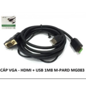 CÁP VGA SANG HDMI + USB 1m8 MG083