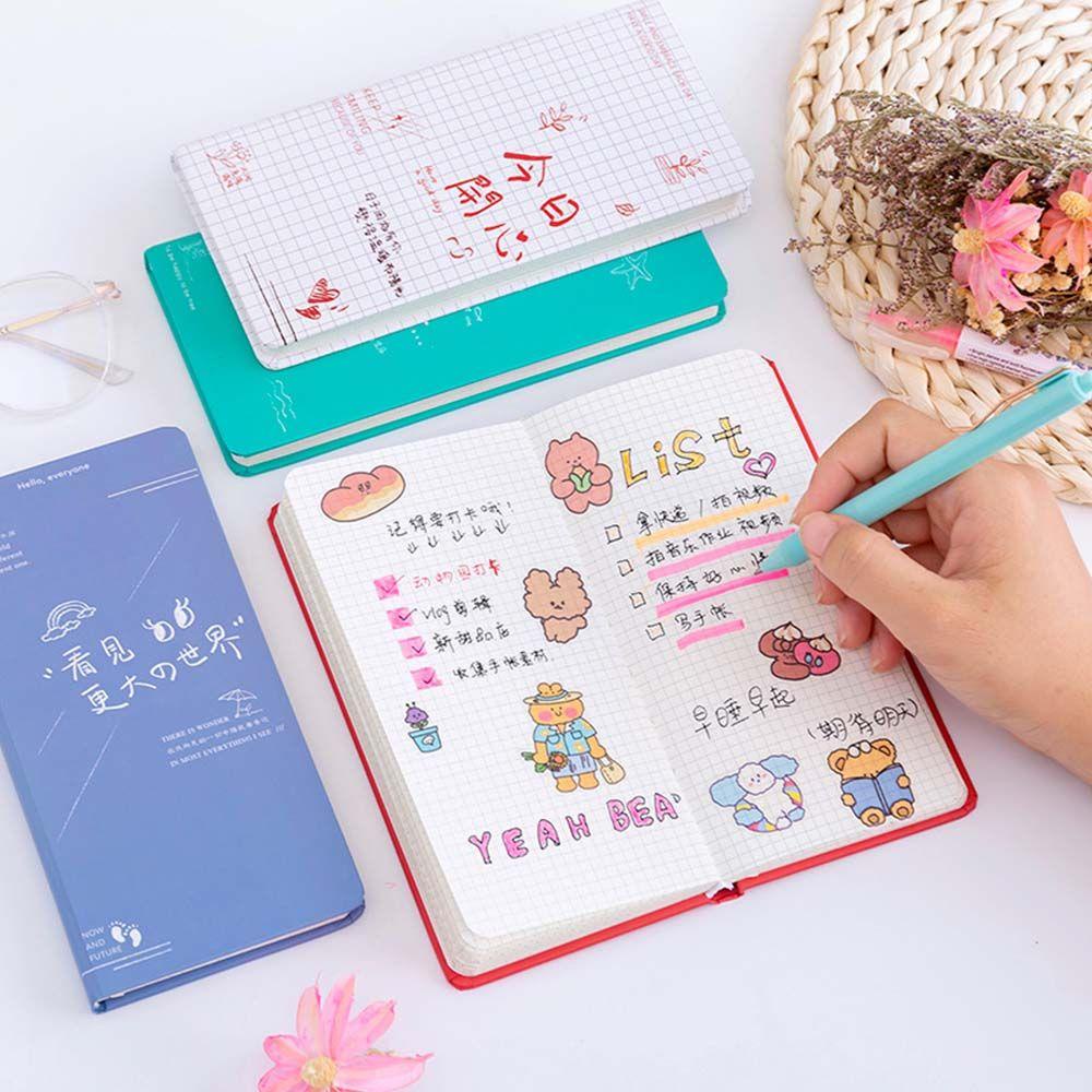Sổ Ghi Chú Agenda Kế Hoạch Kẻ Ô Thanh Lịch Sáng Tạo Sắp Xếp Gọn Gàng Cho Học Sinh