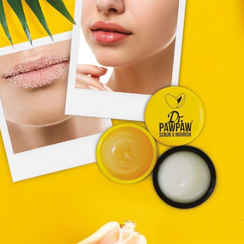 Dr. Pawpaw - Dưỡng Môi &amp; Tẩy Tế Bào Chết Cho Môi Dr.Pawpaw Lip Sugar Scrub &amp; Original Balm Duo 16g