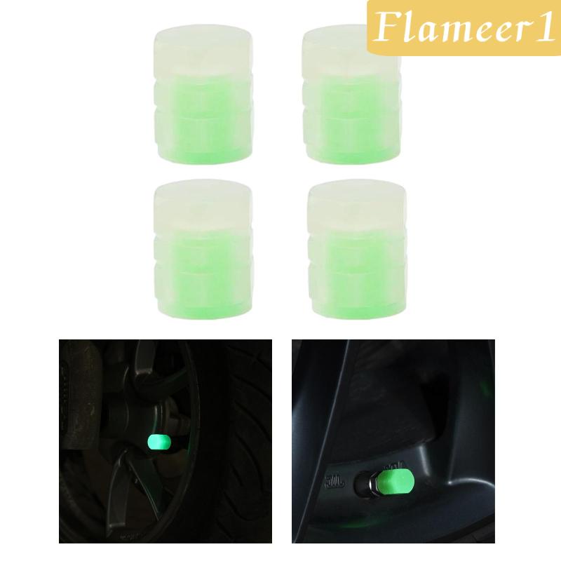 1] Bộ 4 Vỏ Bọc Van Bánh Xe Phát Sáng Thông Dụng