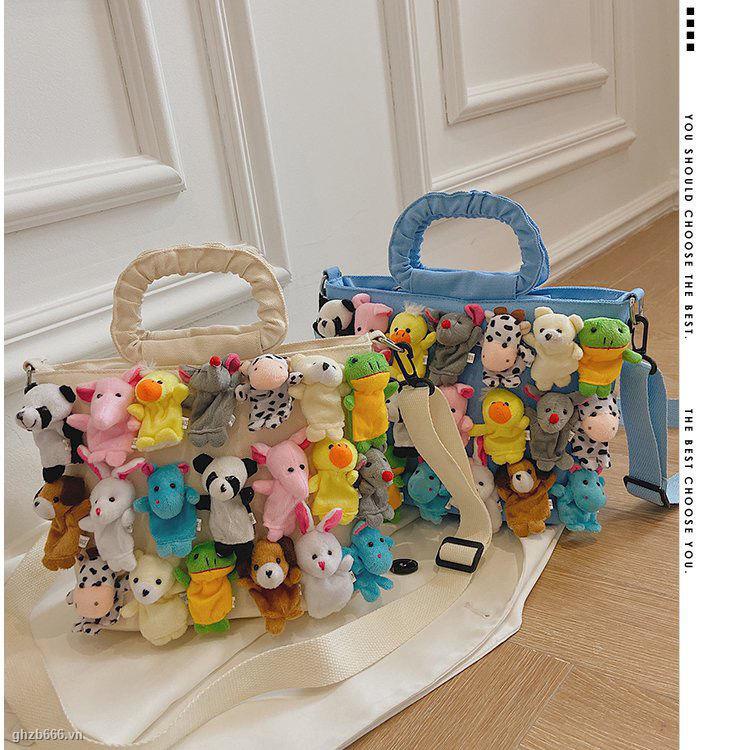 Hoạt Hình Túi Đeo Chéo Denim Hình Búp Bê Dễ Thương 2022