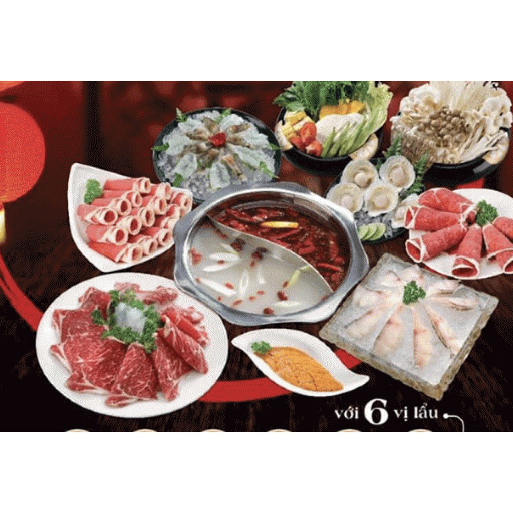 HCM [E-Voucher] Buffet Lẩu Đài Loan Yuhua Hơn 80 Món Chạy Chuyền Trên Thố Tối T2 Đến T6 & Cả Ngày T7, CN Tại Yuhua (DT)